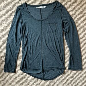 Michael Stars Charcoal Long Sleeve Top